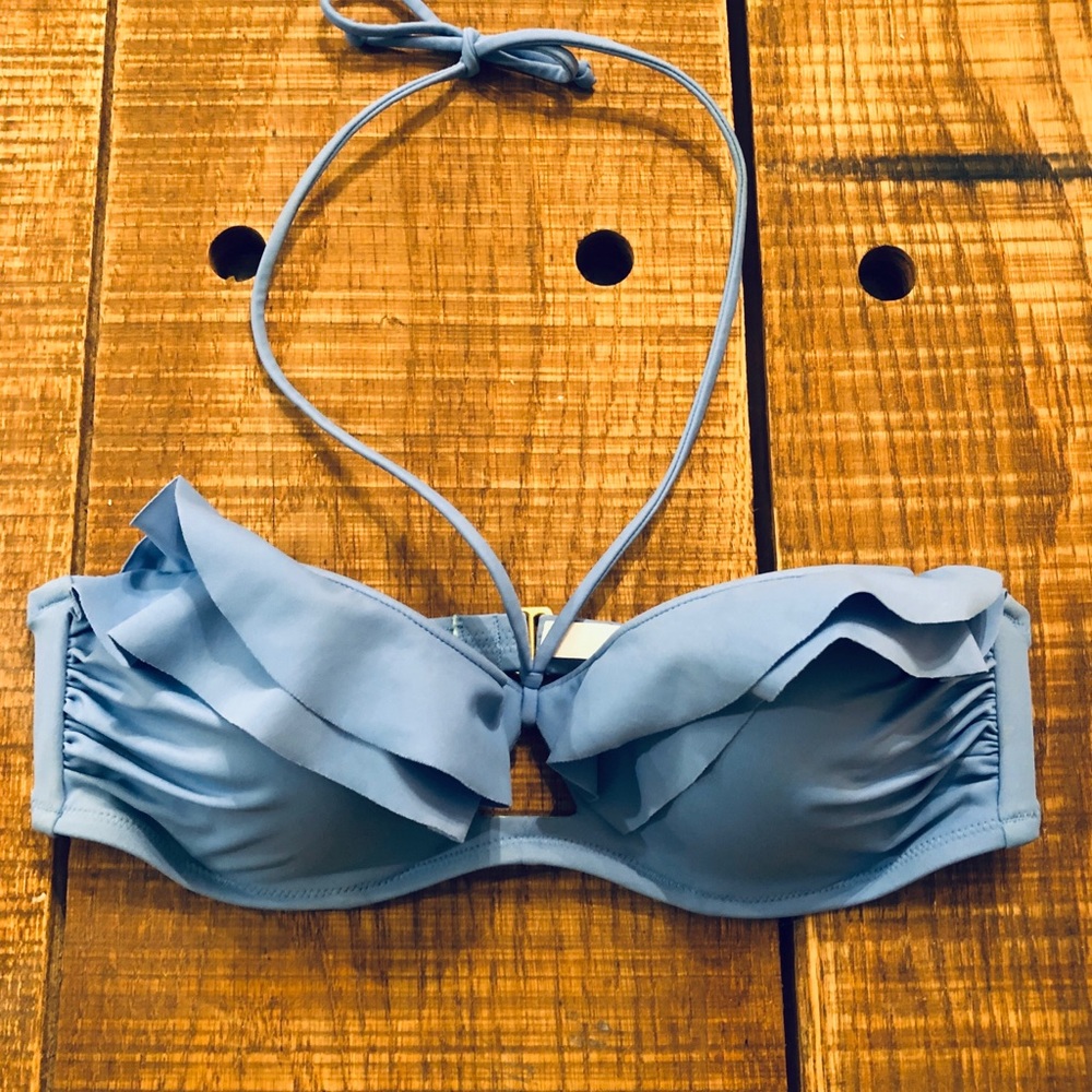 Victoria’s Secret bandeau with tie bikini top.